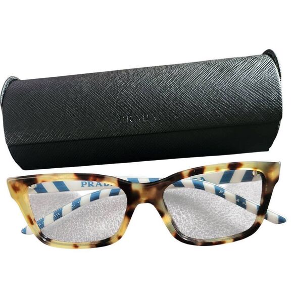 PRADA 17vv Millennials Eyeglasses (VPR 17V 52 □16 7s01 140) Havana 100 Authentic main image 6